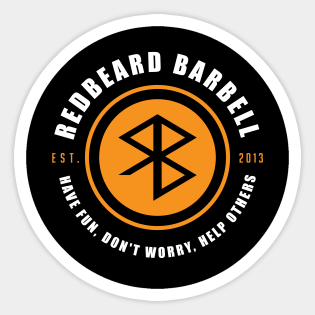 Team Motto Sticker by redbeardbarbell